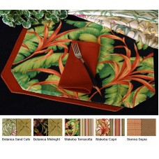 Pacific Table Linens Outdoor Table Reversible Placemat WRN1055